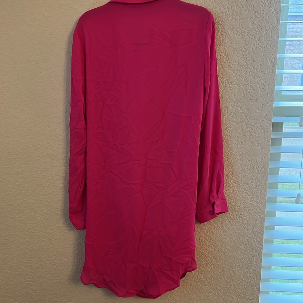 Krisa Drape Button Front Mini in Rosa - Picture 11 of 11